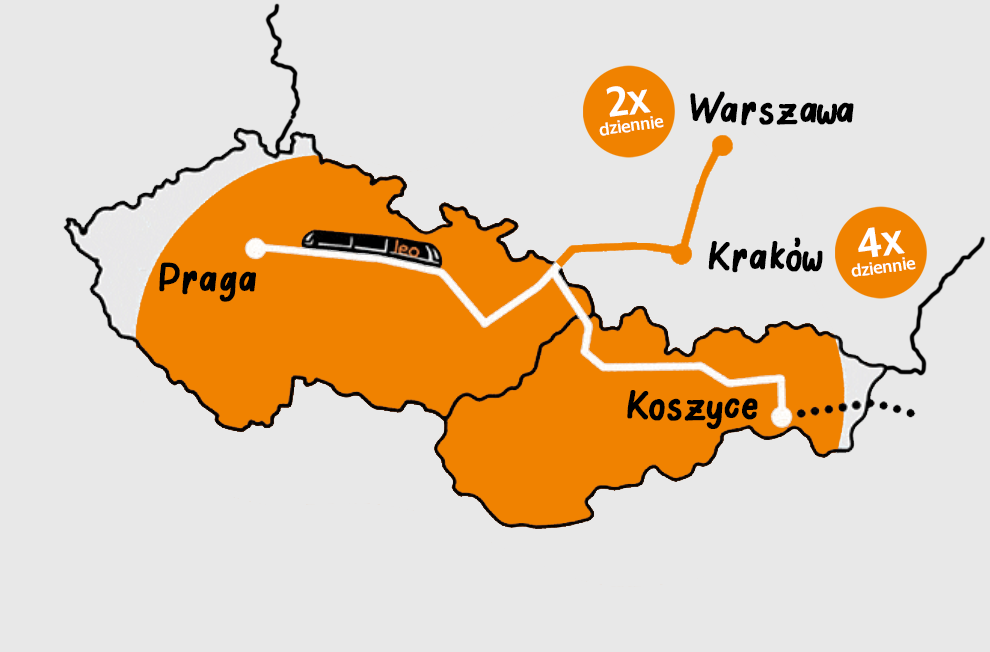Więcej połączeń do Pragi