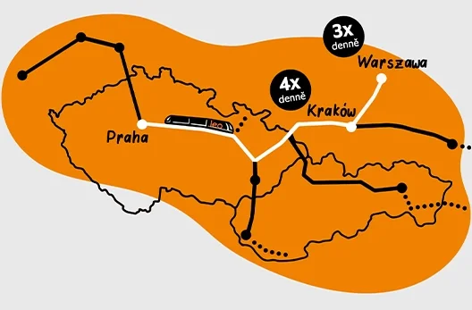 Více spojů do Krakova