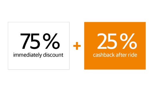 + 25 % cashback
